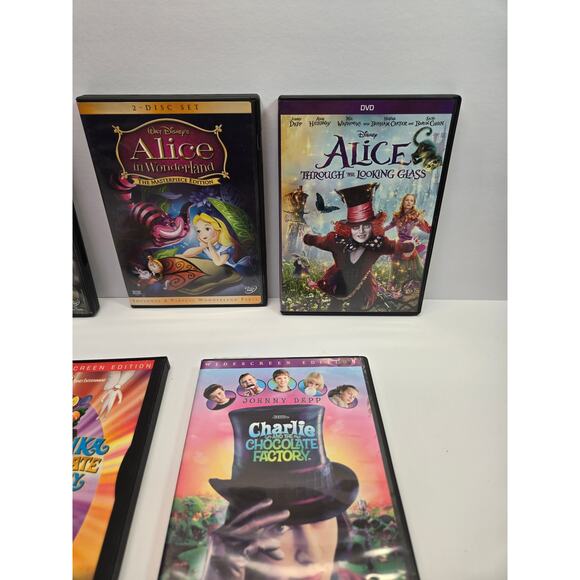Johnny Depp Bundle 6 Movies Alice in Wonderland |Willy Wonka | Finding Neverland - Picture 3 of 6
